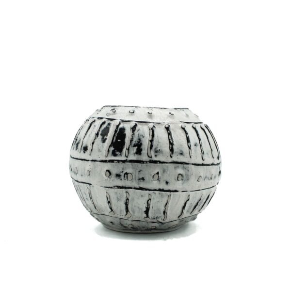 Terracotta Bubble Pot – Cream, 10 cm