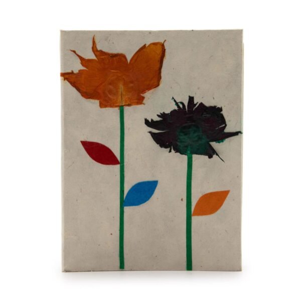 Lokta Notebook – Medium, Himalayan Floral