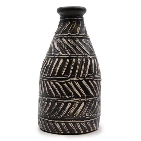 Terracotta Vase – Greek Taper, Chocolate