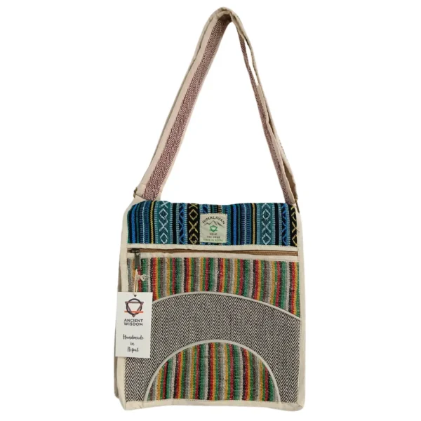 Hemp & Cotton Laptop Messenger Bag – Curves